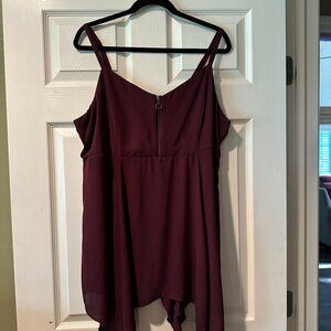 Challis Babydoll Sleeveless Top